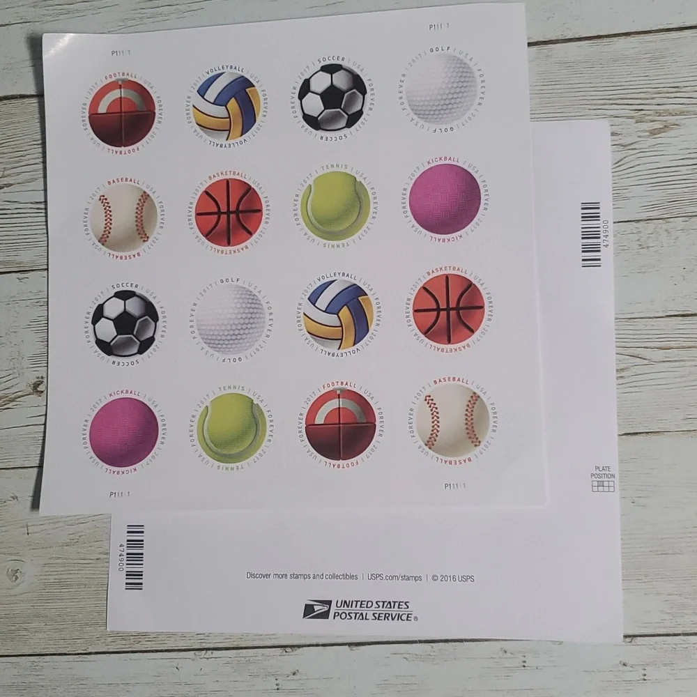 80 Have a Ball 2017 Sports Forever Postage Stamps USPS Bachelor‎ Party Birthday